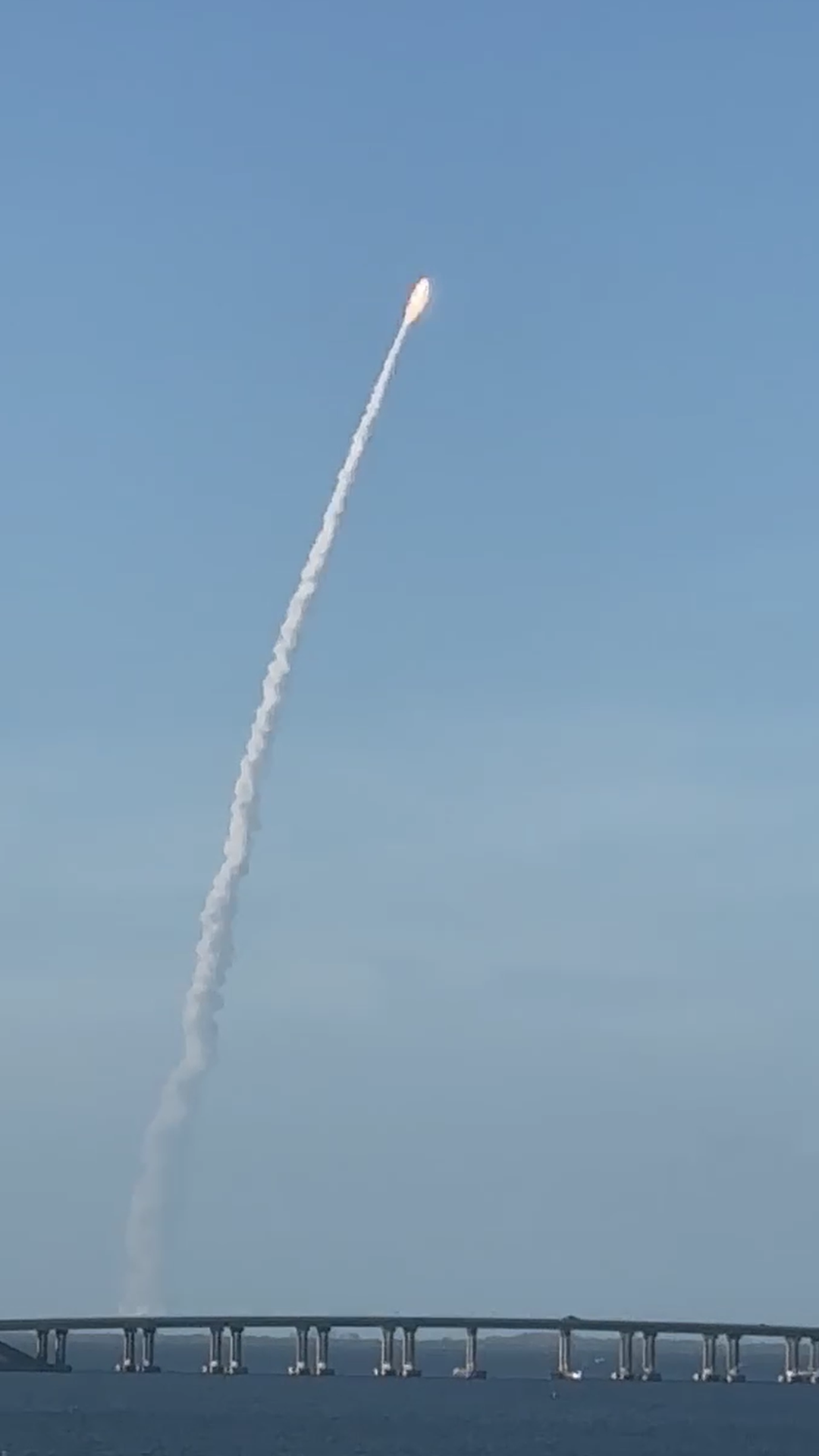 Artemis II rocket launching on its historic crewed mission around the Moon