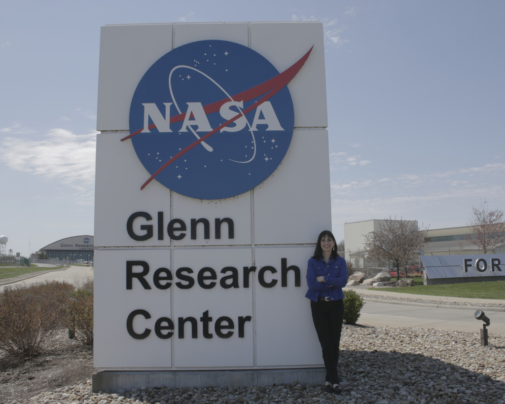 Maureen Zappala, former NASA propulsion engineer, at NASA Glenn Research Center in Cleveland, Ohio